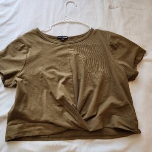 Twisted crop top